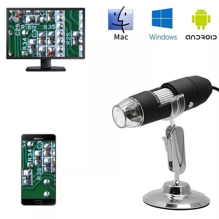 Microscope digital grossissement 1 à 1600 fois compatible PC Mac Android - 2