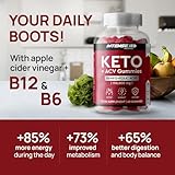 Apple Cider Vinegar Gummies 60 Count - Sugar-Free ACV Keto Gummies for Weight Loss Support with B6 and Folic Acid - Vegan, Gluten-Free, Natural Flavoured (60 Count (Pack of 1)) - Image 5