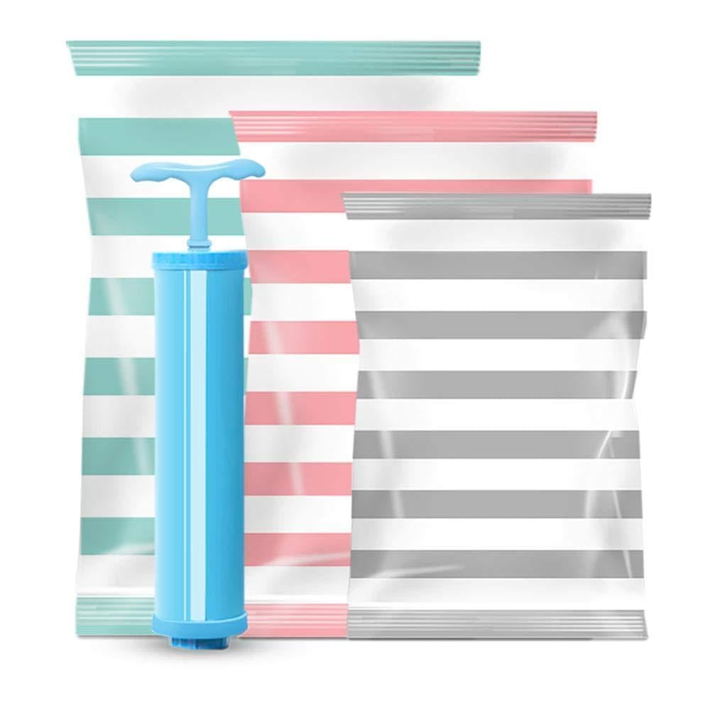 Bolsas de vacío con bomba manual y cierre hermético reutilizable para ropa