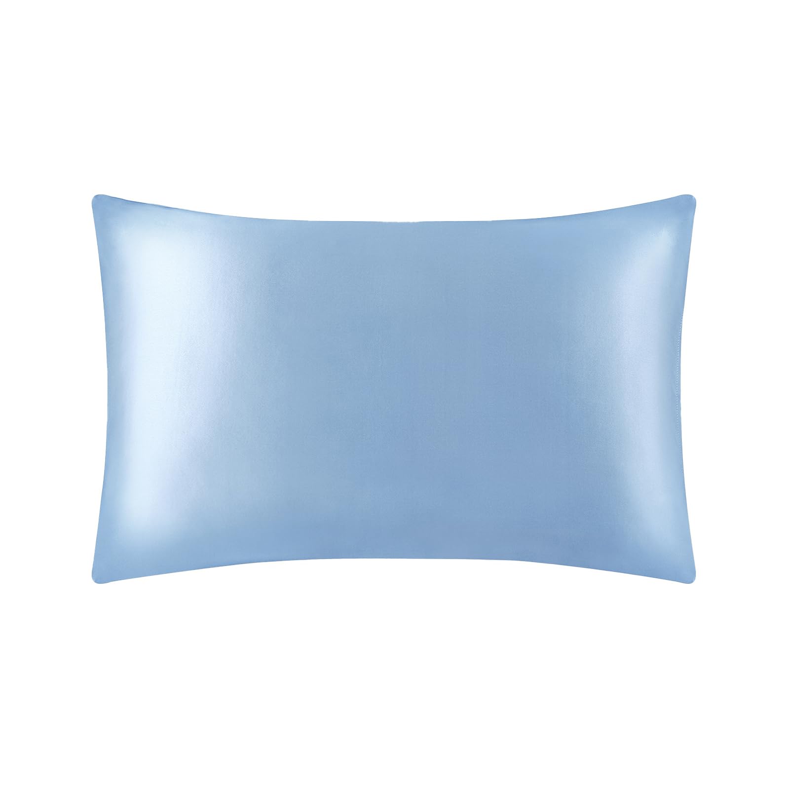 LILYSILK 100% Mulberry Silk Pillowcase 19MM Both Side Silk Hypoallergenic Breathable Housewife Pillow Cover with Envelope Closure for Hair and Skin(Ice Blue,Standard 50x75cm) — image 1