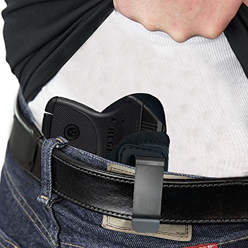 Iwb Gun Holster By Houston - Eco Leather Concealed Carry Soft Material - Suede Interior For Protection - Fits: S&W Bodyguard,Taurus Tcp, Sig P238, Jimenez Ja, Ppk380. Ruger (Right) (Chp-71-Rh) #TOP2