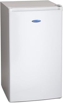 IceKing RK113WE 48cm Under Counter Freestanding Fridge (White with Icebox)