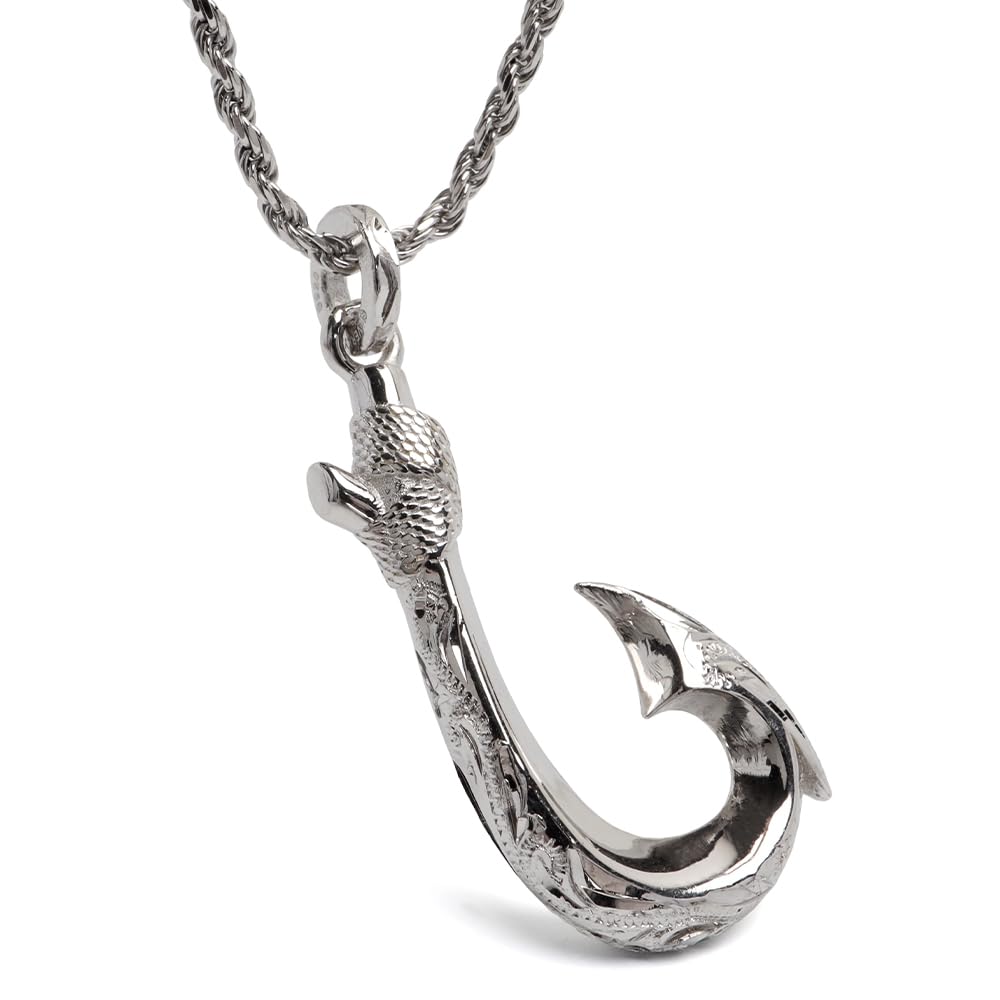Amazon | [silver KYASYA]釣り針ネックレス シルバー925