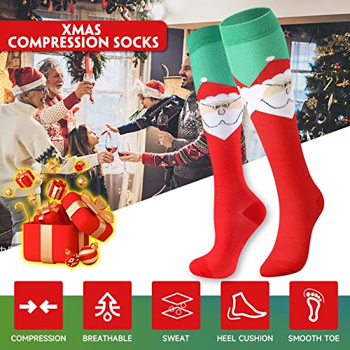 Image of bropite Compression Socks for Women &Men Circulation-Support Knee High Socks 20-30 mmhg-Best for Running,Medical,Nurse,Travel
