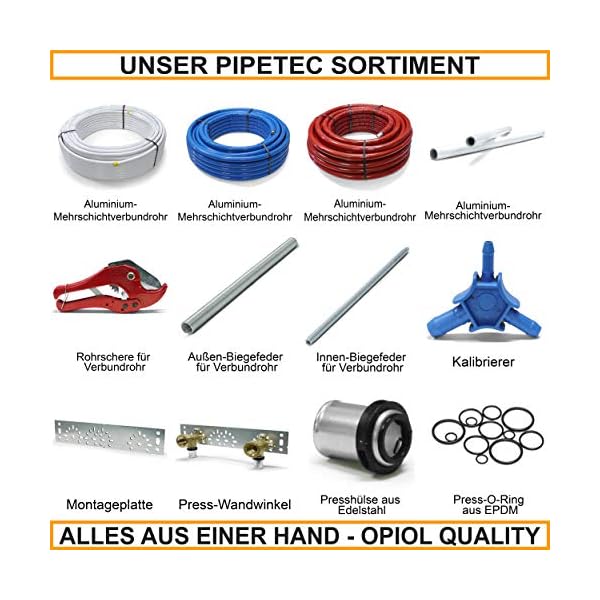 Pipetec Schraubfitting-Wandwinkel 16 x 2-1/2" Schraubfitting Wandwinkel Verbundrohr Wandscheibe Fitting DVGW – Bild 6