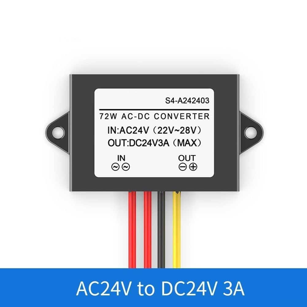 Convertitore di alimentazione 3A,Convertitore AC-DC AC 24V al convertitore DC 24V,Convertitore di potenza del regolatore di tensione 3A,Adattatore convertitore di tensione