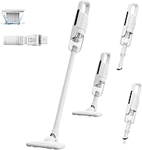 U5 Cordless Vacuum Cleaner, 28,000 Pa Strong Suction, Cyclone Type & Ultra Lightweight, Cordless Vacuum Cleaner, Long Operation, Stick Cleaner, Multiple Types of Nozzles, Multifunctional, 2