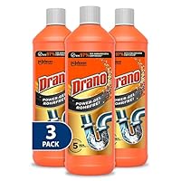 Drano (Mr Muscle) Extra Stark, Power Gel Rohrfrei Abflussreiniger, Rohrreiniger, für Küche & Bad, entfernt Verstopfungen, 3er Pack (3 x 1000 ml)