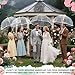 8 Pack Clear Bubble Umbrella Wedding, High-Visibility Transparent Rain Umbrellas Bulk, Windproof Large Clear Umbrella, Firm and Durable, Dome Umbrellas for Wedding Bride Groom Photography Golf Outdoor