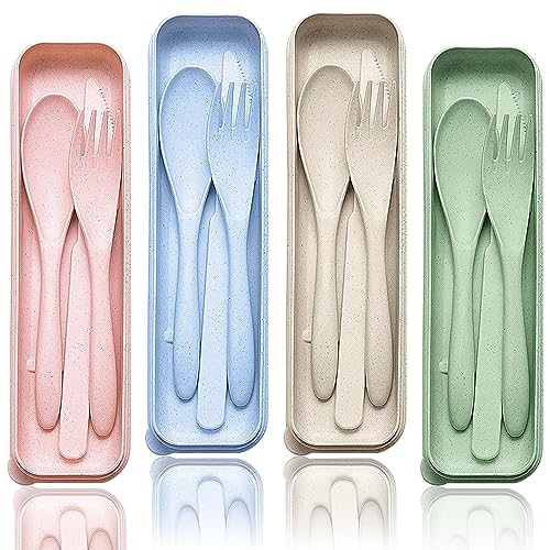 1 pz) Custodia portatile da viaggio per posate, contenitore per utensili da viaggio, forchetta, cucchiaio, bacchette, borsa per il pranzo, utensili | Leroy Merlin