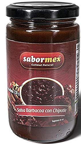 SABORMEX Salsa BBQ con Chile Chipotle Picante para Comida Mexicana - 230...