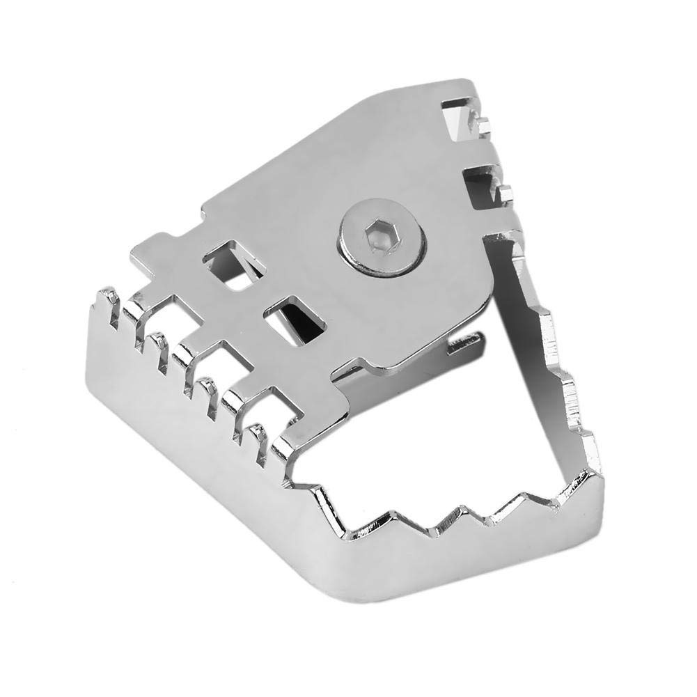 Pedale Leva Freno Posteriore per Moto Aramox Enlarge Estensione pad Estensione per F800GS F700GS F650GS R1150GS R1200GS(Silver)