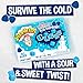 Impact Confections - WARHEADS Winter Blue Raspberry Cubes - 3.0 oz Theater Box - 2 pack