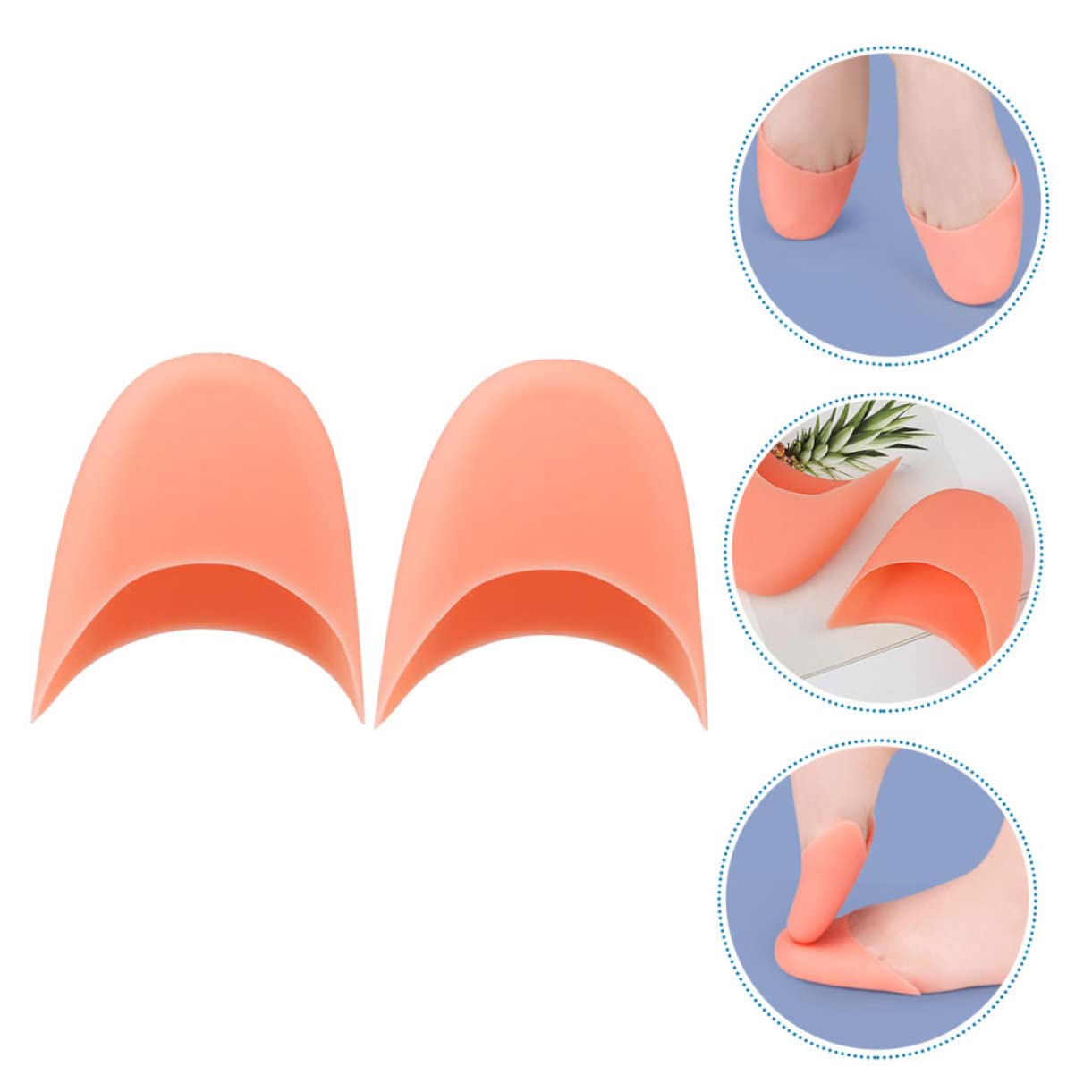 NOLITOY 1 Pair Ballet Pointe Set Pointe Toe Pads Toe Pads for Pointe Shoes Pointe Protectors Silicone Toe Boots Ballet Toe Cover Silicone Cover for Toes Toe Protector