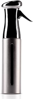 Colortrak Luminous Spray Bottle, 250ml/8.5oz Bottle with Full 360° Distribution, Easy-Use Pump, Quick View Window to Monitor Water Level, Eco-Friendly, Silver
