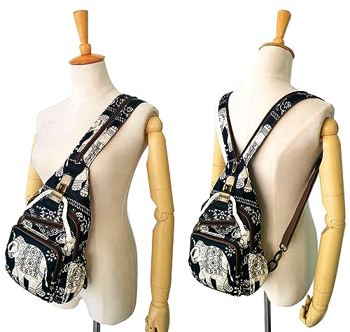 Nylon Sling Bag Purse Waterproof Lightweight Crossbody Backpack for Women2