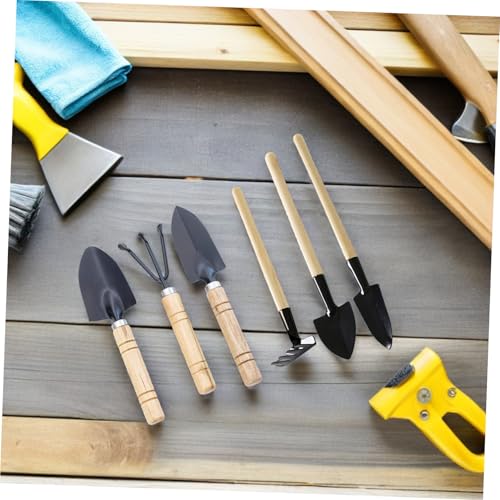 Set de 6 herramientas de jardín Toyvian para jardinería miniatura 4
