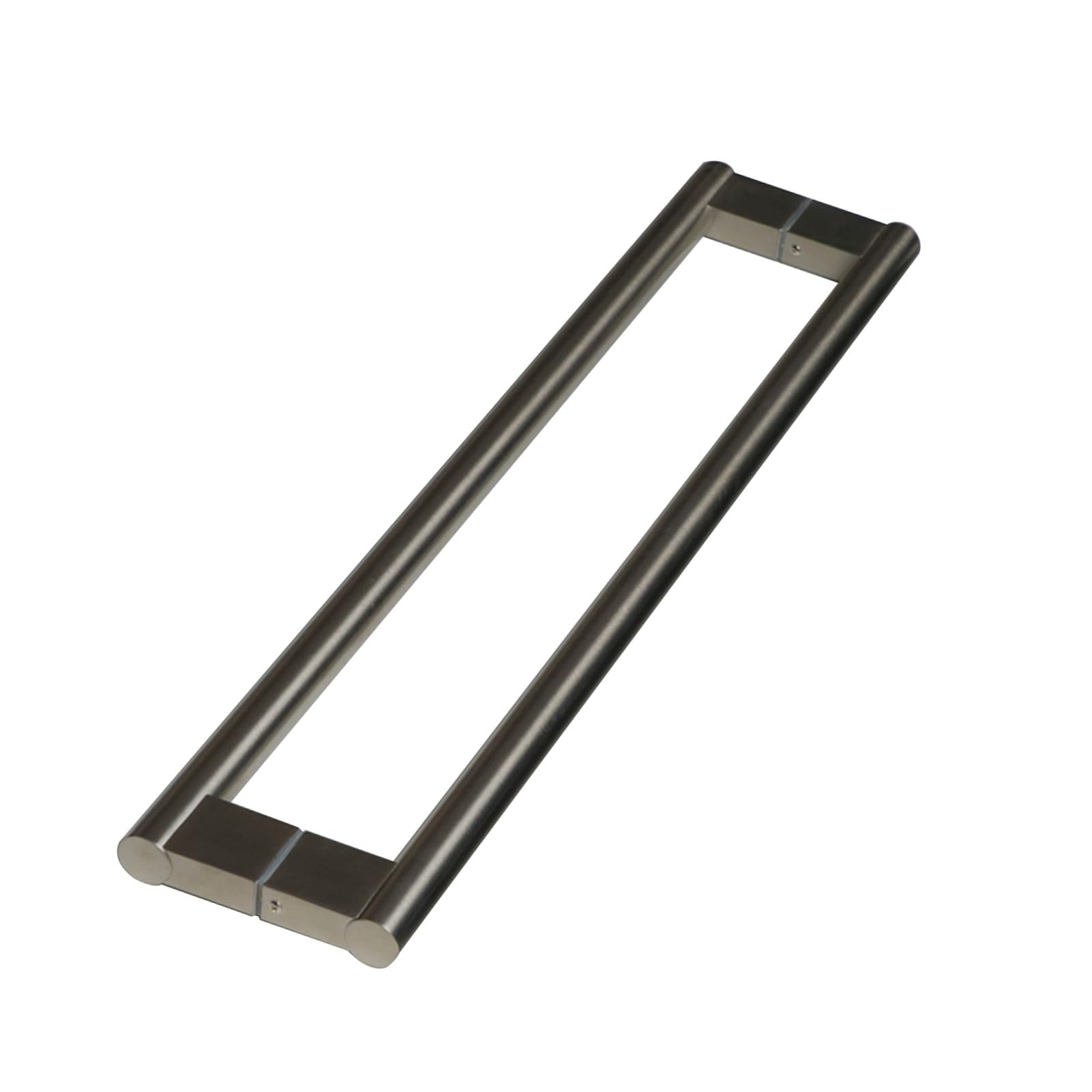MXXQRHF Stainless Steel Rectangle Glass Door Handles, Durable Bar Pull for Sliding Barn Doors, Shower Doors, and Swing Glass Gates - Color 1, Pitch 12
