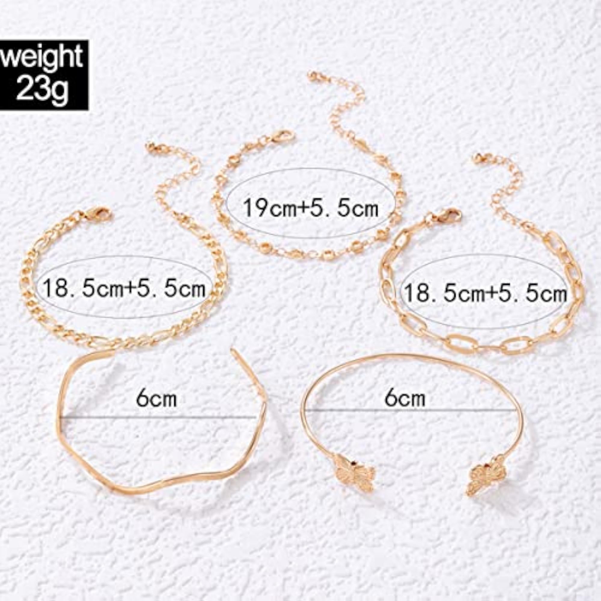 Gold-Plated Stackable Bracelet Set (CT-BNGB-49165)