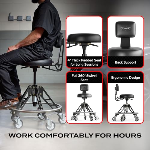 Heavy Duty Rolling Mechanics Stool