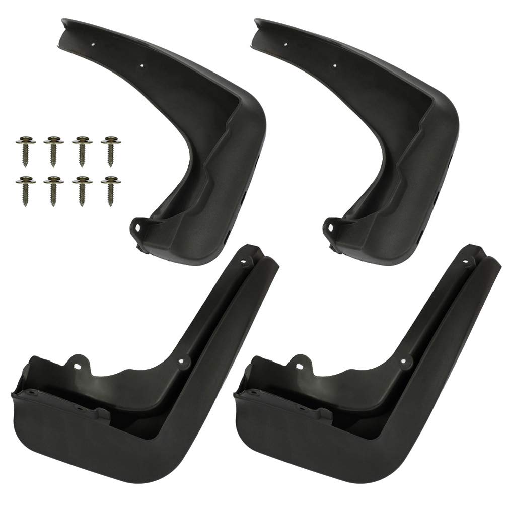 Mud Flaps Splash Guards for BMW 320i, 328i, 330i, 335i, 340i Models 2012-2018, Lower Mud Guards, Black