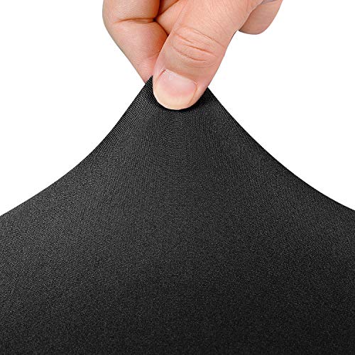 Image of Peomeise 4FT Spandex Table Cover Rectangular Stretch Spandex Tablecloth (Black,4FT)