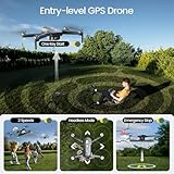 Holy Stone GPS Drone with Camera 4K for Beginners, HS460 Foldable Drones with 26 Mins Long Flight Time, Brushless Motor, Follow Me, Auto Return, 5G FPV Transmission, Under 249g Easy for Adults - Image 7