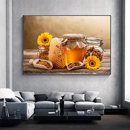 Toile peinture fleurs marguerite pour sublimer le decor de votre cuisine