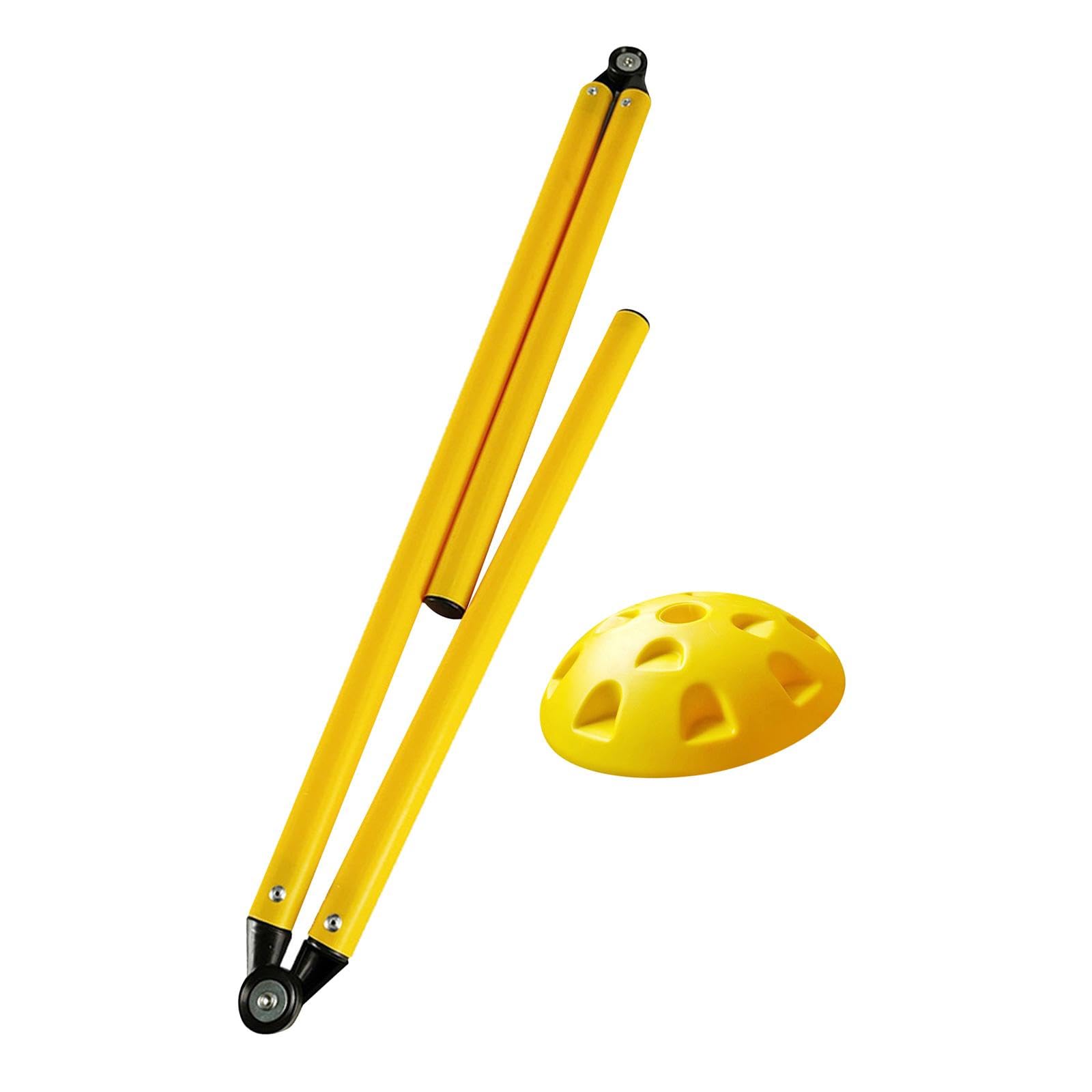 Harilla Pole de Entrenamiento de Agilidad del Fútbol, ​​Equipo de Entrenamiento de Velocidad Y Agilidad, Fútbol Plegable Ajustable -Agilidad -Sets -Set