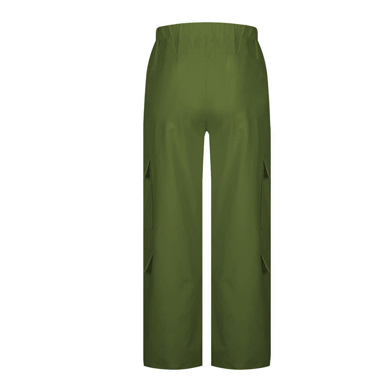 Mujer Pantalones Deportivos Holgados Cargo de Corte Ancho con Bolsillos