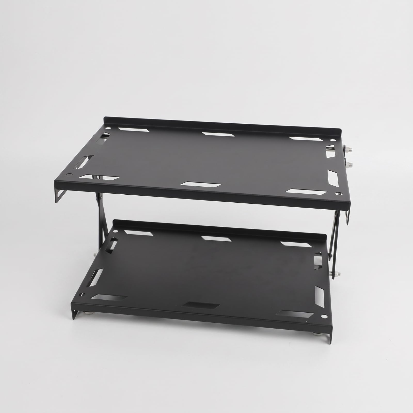 Estantería con Estructura en X Estable, Negro