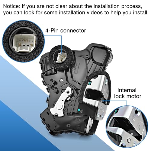 Image of TOP-MAX Passenger Side Door Lock Actuator Motor Compatible with Lexus ES350 GS350 LS460 Toyota 4Runner Camry Corolla RAV4 Highlander Sienna Tundra Scion tC xB xD, Replaces for 69030-42230, 931-403