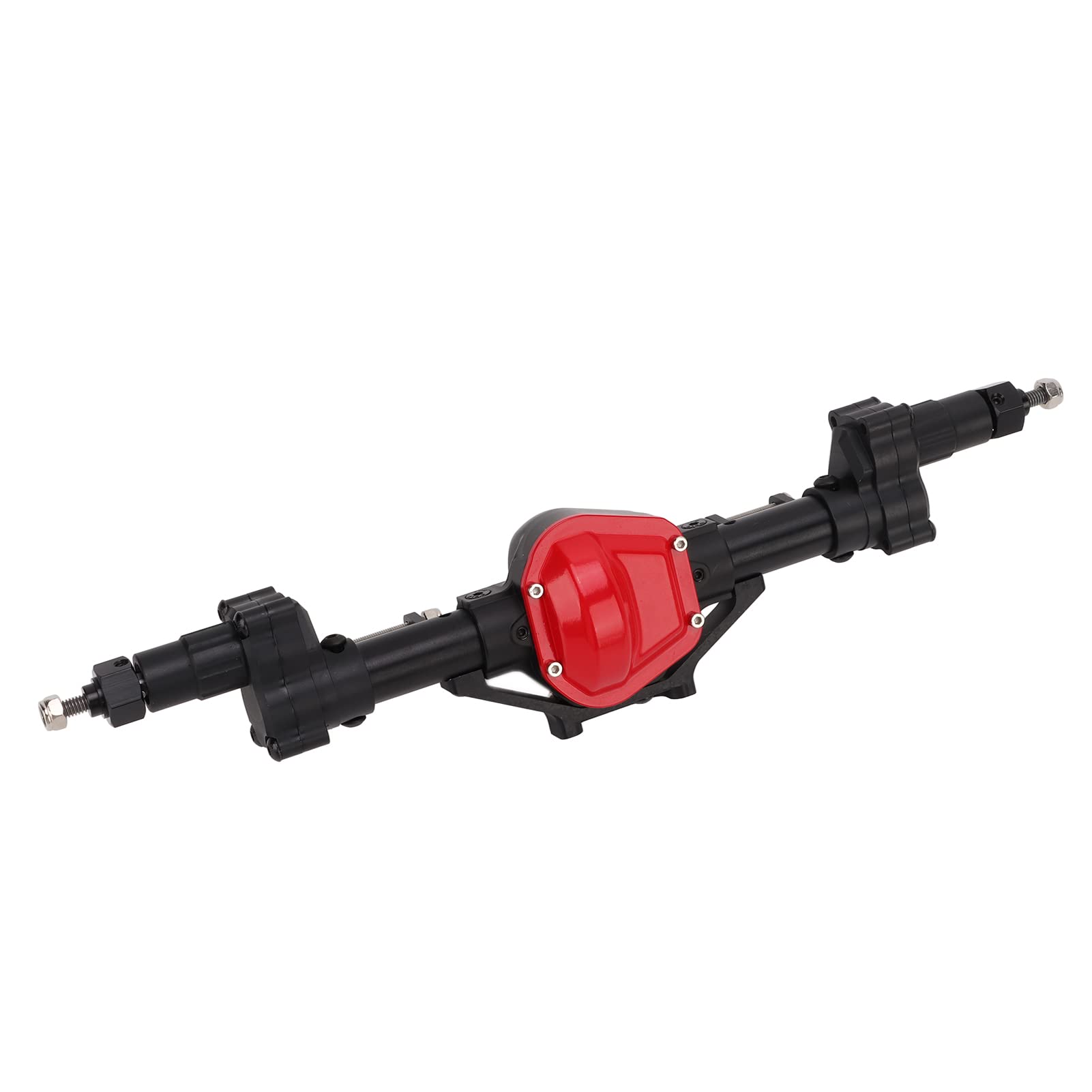 Tylna oś Portalowa RC ze Stopu Aluminium o Wysokiej Wytrzymałości, Stalowa Przekładnia Wewnętrzna i wał Napędowy do Samochodu Gąsienicowego Axial SCX10 1/10 RC, o Zwiększonej Wysokości i
