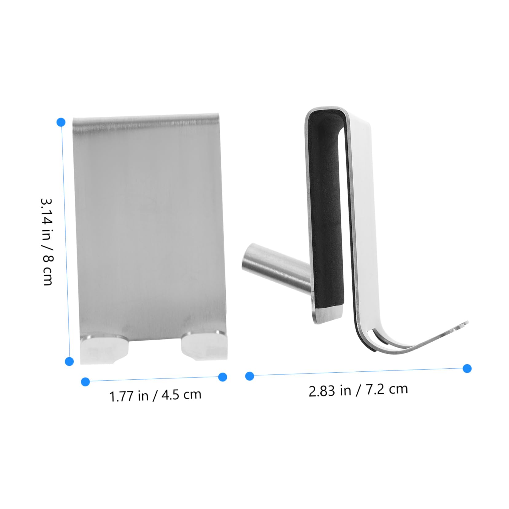 Toallero4 Uds Ganchos Perchas de Vidrio Gancho para Toallas de Ducha sobre la Puerta Toalleros para baño Puerta de Ducha Gancho para Toallas Gancho de Acero Inoxidable Gancho para Colgar en el baño