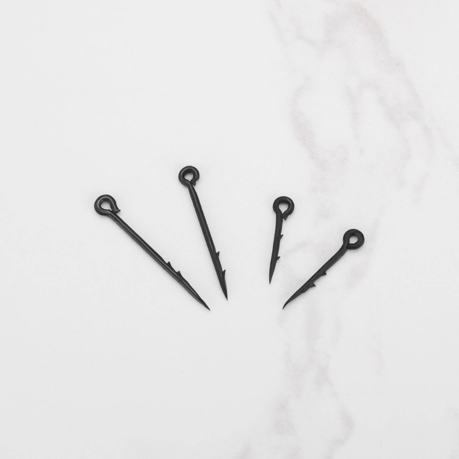 ECSiNG 60 szt. Metal Bait Spike Carp Fishing Hook Fishing Hook Nadaje się do większości przynęt, w tym kompatybilny z Boilie Maggots kompatybilny z kukurydzą i większością przynęt koktajlowych