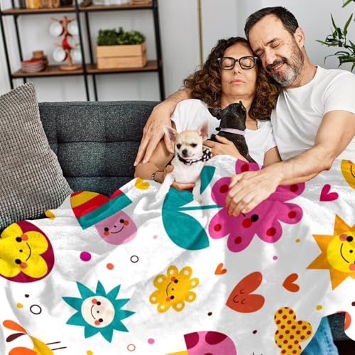 Couverture polaire champignons plaid doux pour moments cocooning - 7