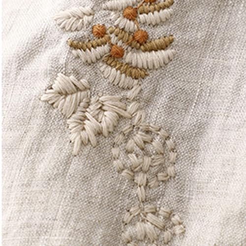 Womens Linen Cotton Skirts Drawstring Elastic Waist Comfy Loose Boho Skirts Linen Skirts for Women 5