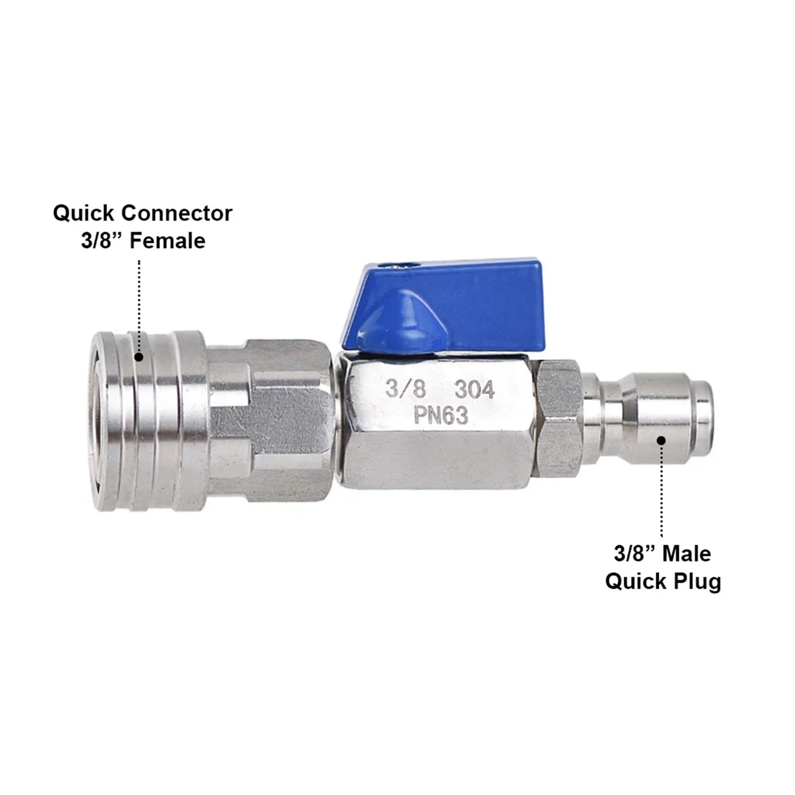 Adapter do myjki ciśnieniowej, Adapter do myjki ciśnieniowej M22 na szybkozłącze 3/8 cala, czarna miedź, 5000 PSI, opakowanie 3 szt(A2)