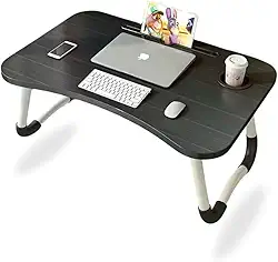 Mesa Portátil para Notebook, Dobrável, Compacta, Suporte Para Cama, Sofá, Home Office, Estudo, Refeição