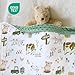 HOMRITAR Baby Blanket for Boys Girls Soft Plush Minky Toddler Blanket with Double Layer Dotted Backing, Cute Farm Cow Multicolor Printed 30 x 40 Inch (75 x 100 cm)