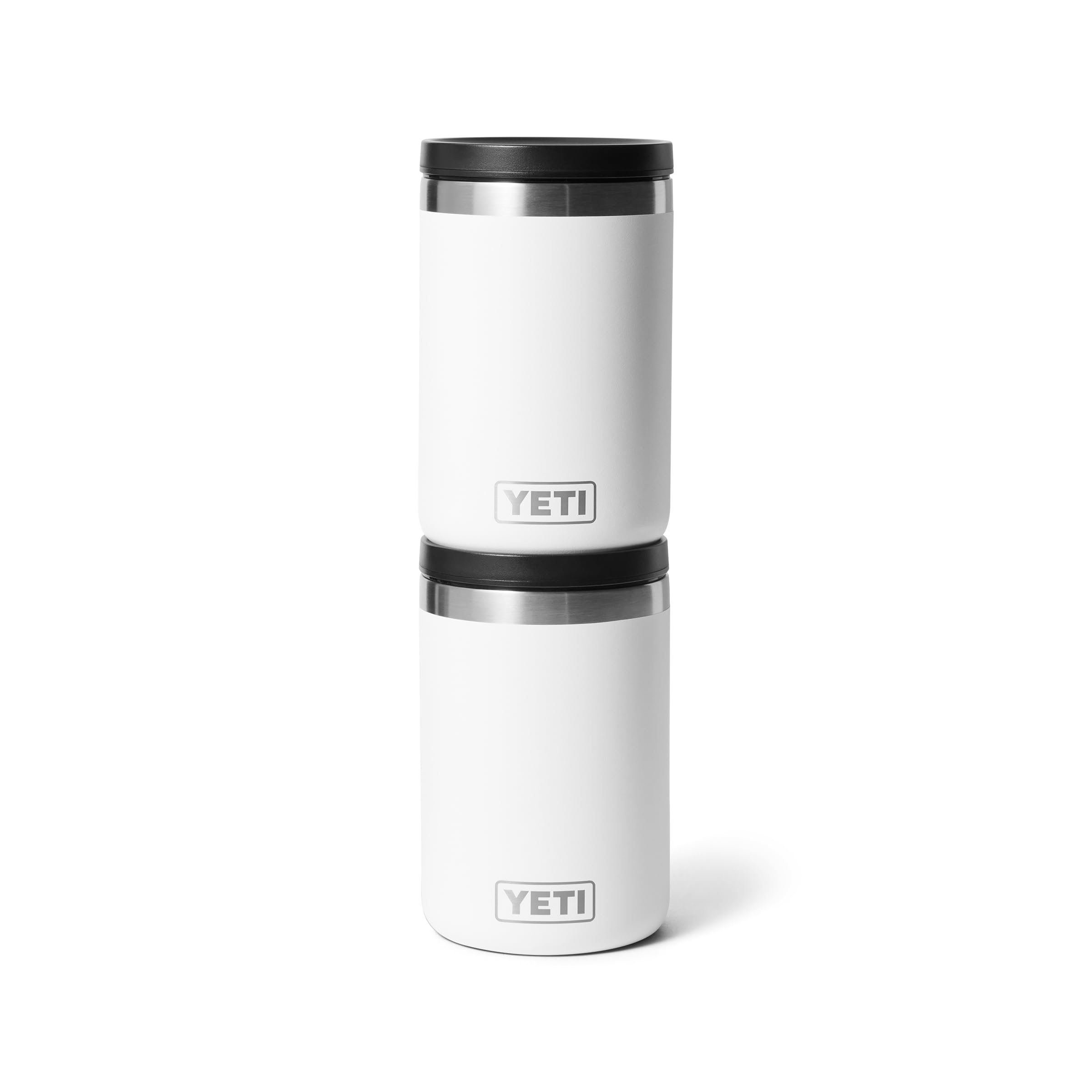 YETI Rambler - Barattolo per alimenti, isolamento sottovuoto, in acciaio inox, con coperchio MagVent a tenuta stagna, bianco, 473 ml