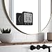 BALDR Digital Shower Clock with Timer - Black - Water-Resistant Shower Timer, Countdown Timer Clock with Temperature and Humidity, Digital Clock for Shower, Bathroom Clock, Alarm Clock Battery Powered