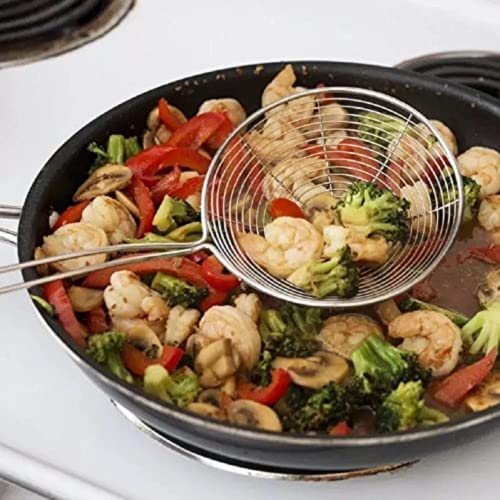 Escumadeira Para Fritura Em Inox Aramado 13cm