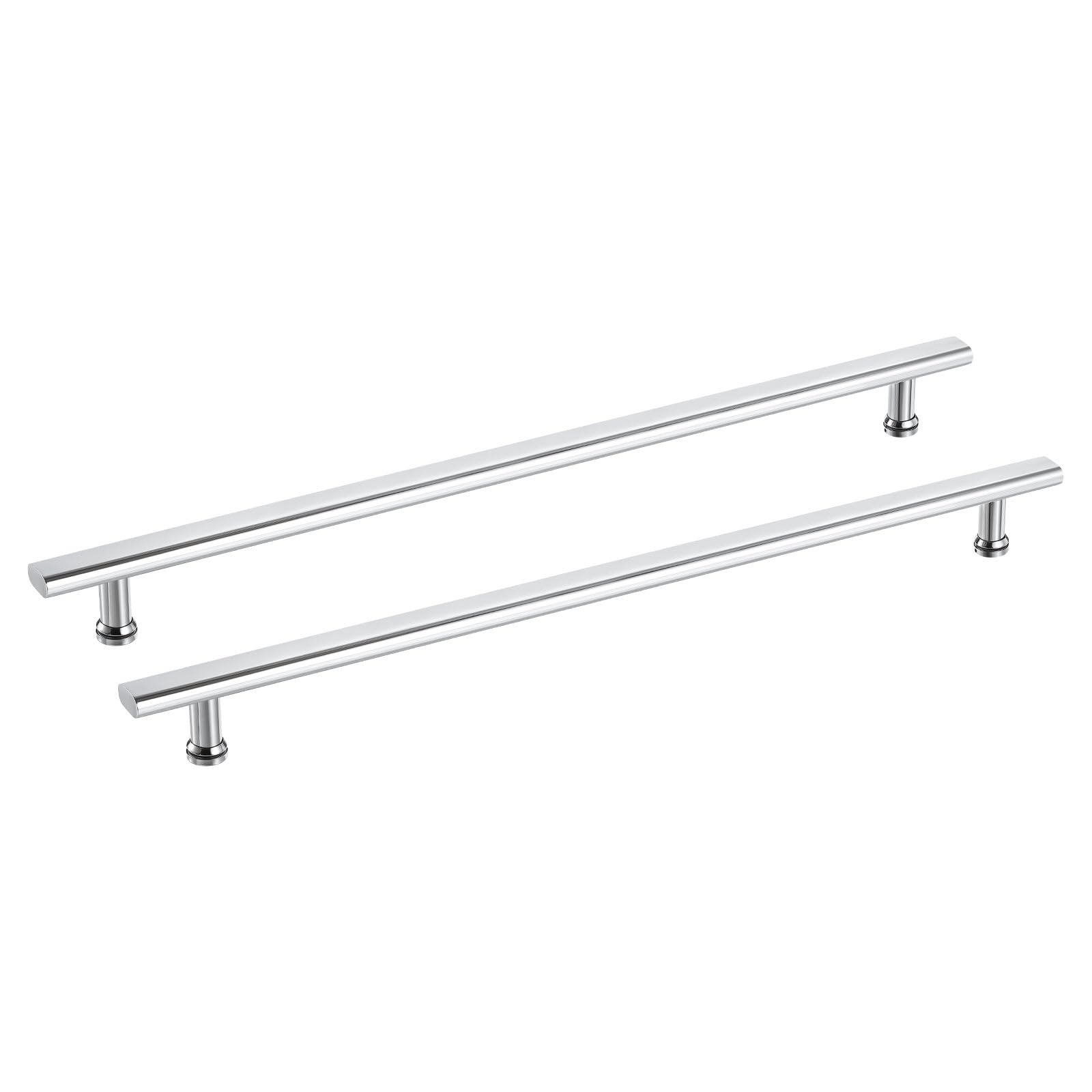 Poignée de porte de douche design argenté en inox 304 entraxe 600mm