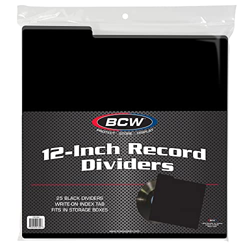 Intercalaires en plastique pour vinyle et rangement d'album 33 tours BCW