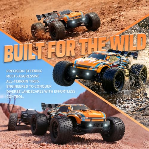 Image of HAIBOXING 1:18 Remote Control Car, Fast RC Cars for Adults& Kids | Hobby RC Truck for Boys. 36KPH High-speed Off-Road RC Electric Vehicle with 2 Rechargeable Batteries(18858E)