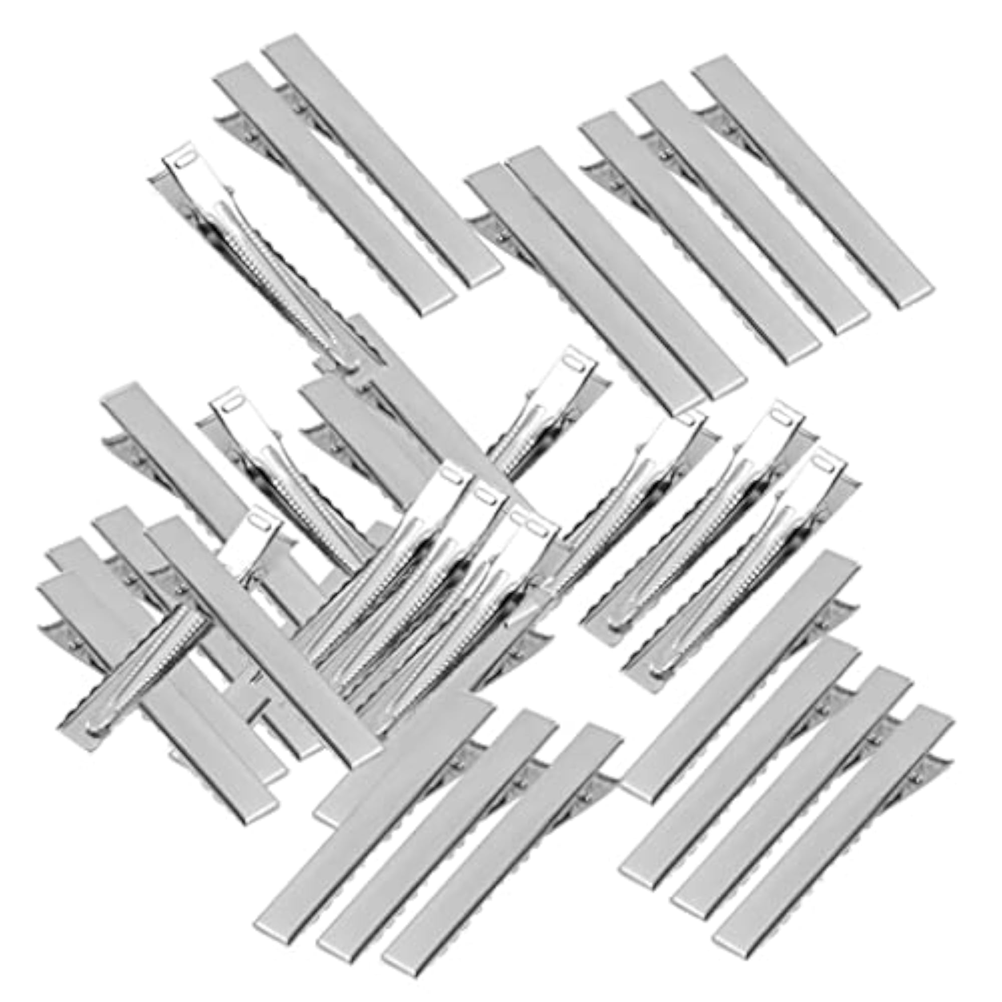 100pieces Assorted Size Flat Single Prong Clips