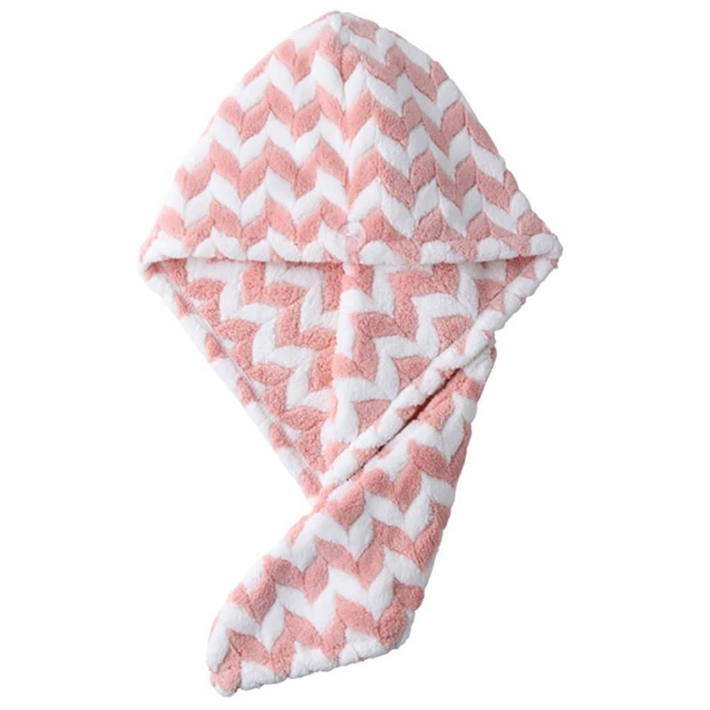 Hair Towel Wrap For Women Stripe Towels Adult Bathroom Bath Absorbent Drying