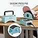 VEVOR Hat Press Machine, Mini Hat Heat Press for Caps with Integrated Control Panel, Cap Heat Press Machine with 5.9x3.15 inch Curved Heating Plate, Safety Base, and Glove, Automatic Shut-Off, Green