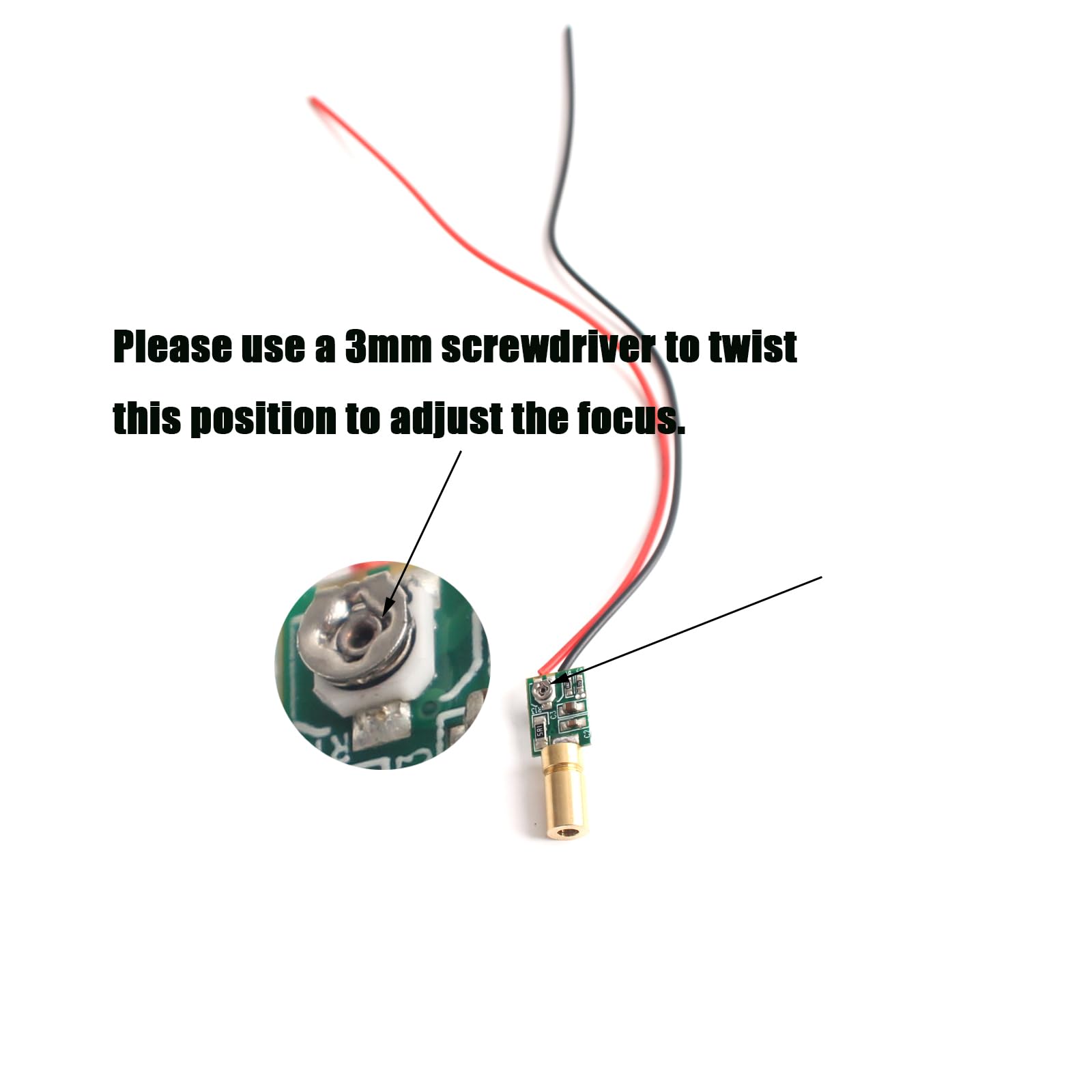Grünes Lasermodul Industrielles Lasermodul einstellbare Brennweite 6mm Linie (2)